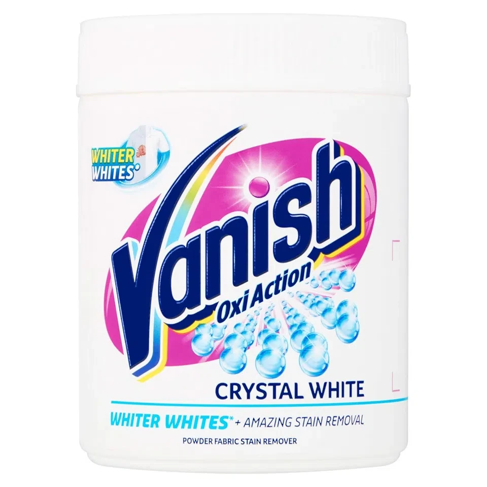 پودر لکه بر ونیش مخصوص لباس های سفید Vanish Oxi Action CRYSTAL WHITE وزن 1000 گرم - ارس شاین