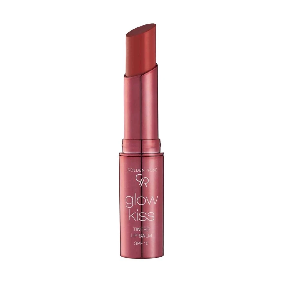 تینت لب جامد گلدن رز شماره 04 (شیک هلو) GOLDEN ROSE glow kiss TINTED LIP BALM - ارس شاین