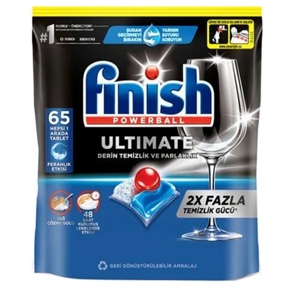 قرص ماشین ظرفشویی فینیش التیمیت finish ultimate بسته 65 عددی - ارس شاین