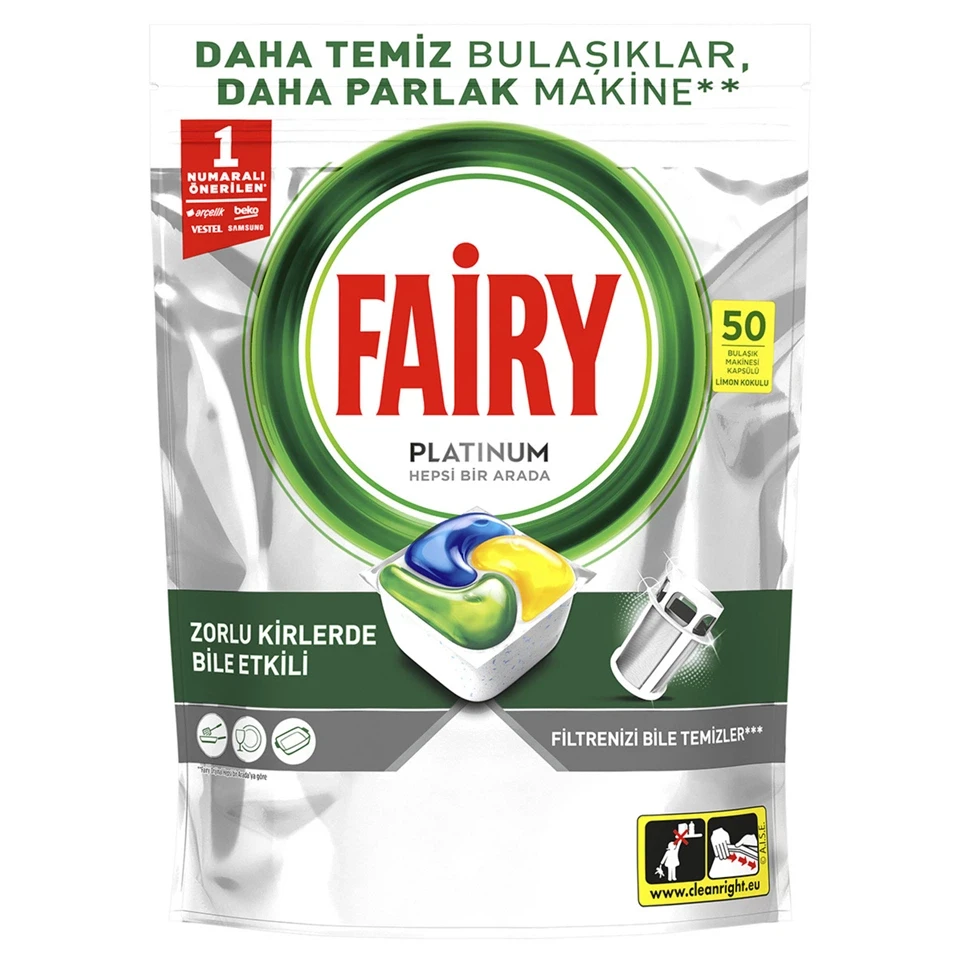 قرص ماشین ظرفشویی فیری پلاتینیوم FAIRY PLATINUM بسته 50 عددی - ارس شاین