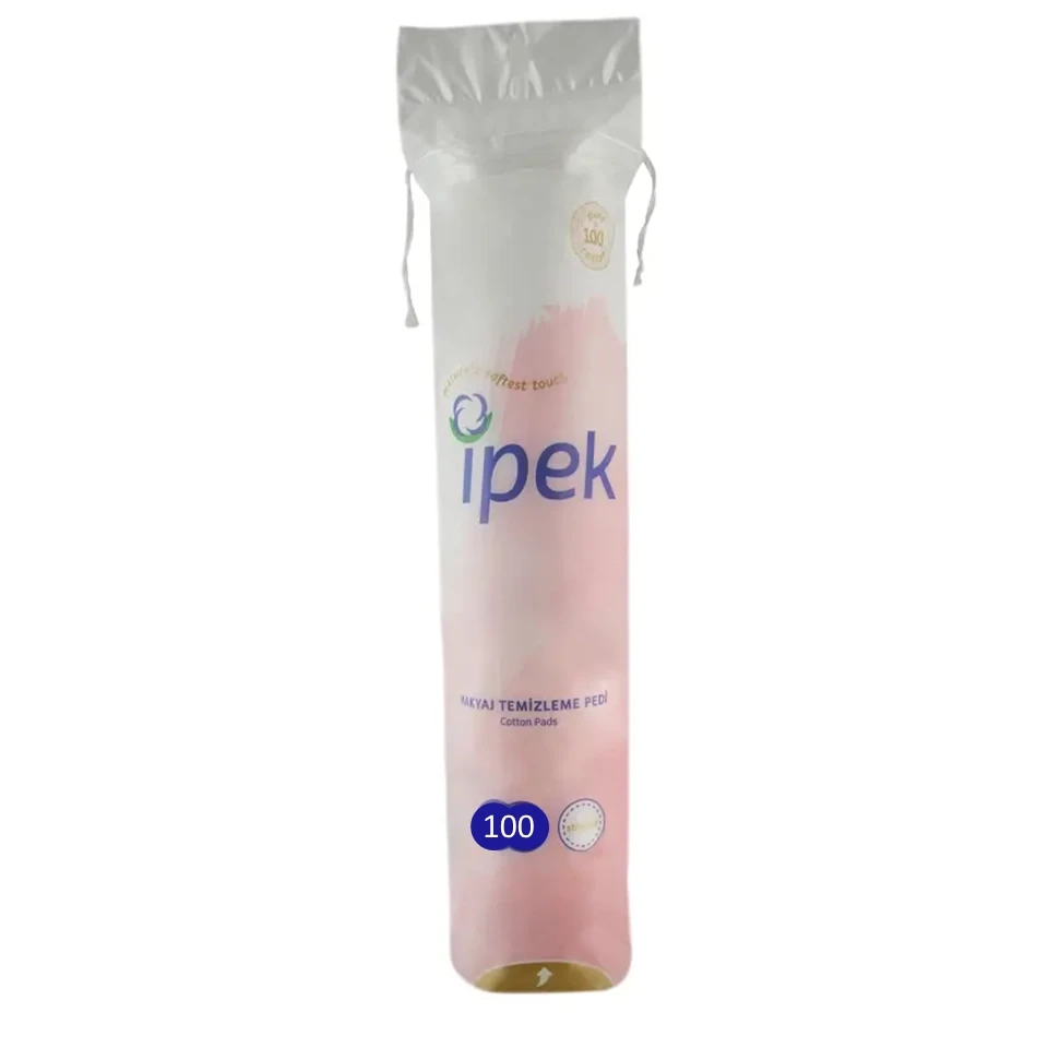 پد پنبه ای آرایش پاک کن ایپک ipek MAKYAJ TEMIZLEME PEDI بسته 100 عددی - ارس شاین