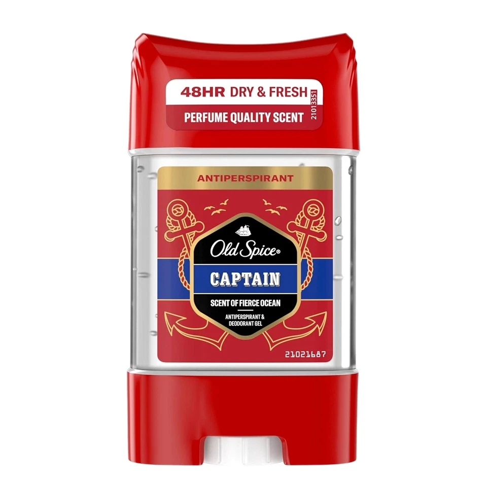 مام ضد تعریق ژله ای اولد اسپایس 48 ساعته رایحه کاپیتان Old spice CAPITAN حجم 70 میلی لیتر - ارس شاین