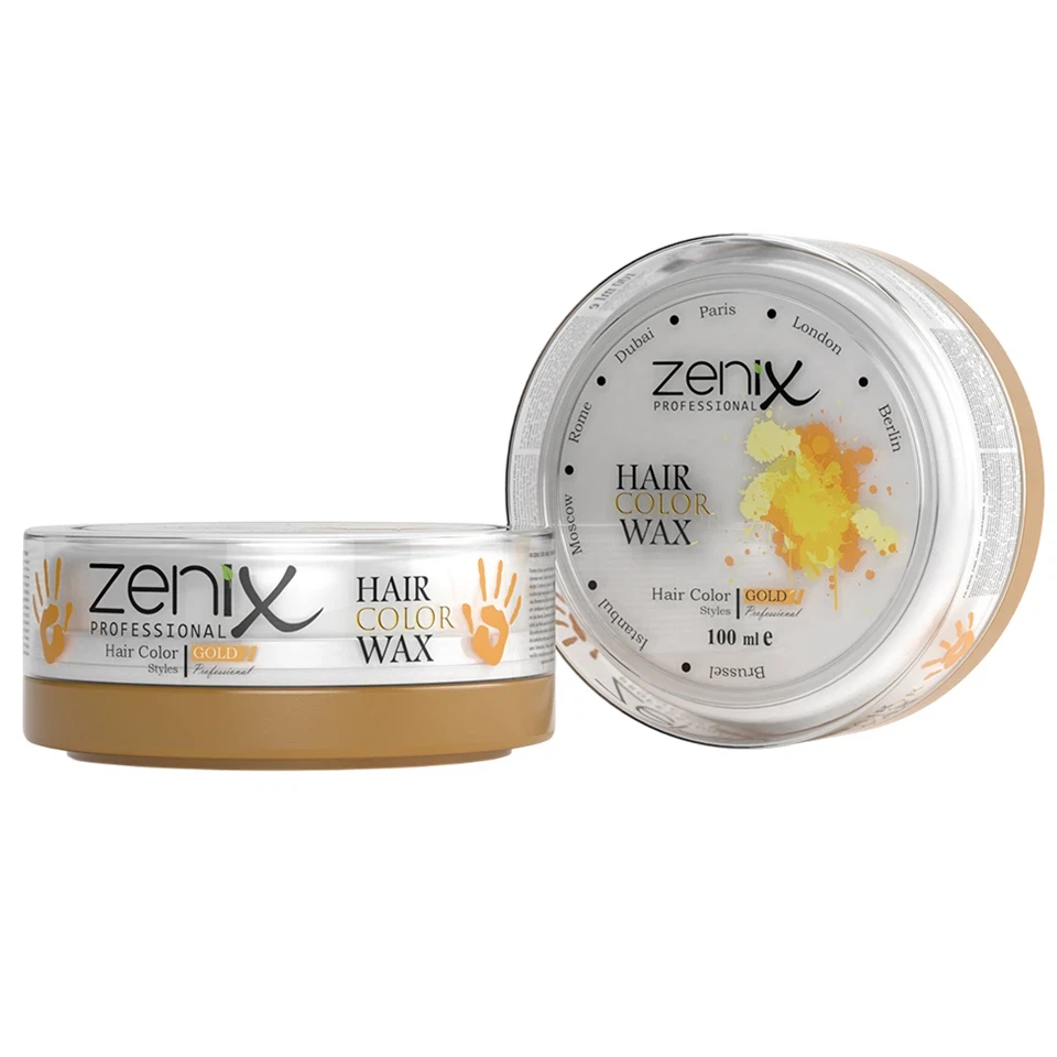 واکس رنگ مو مدل طلایی زنیکس zenix hair style wax color gold حجم 100 میلی لیتر - ارس شاین