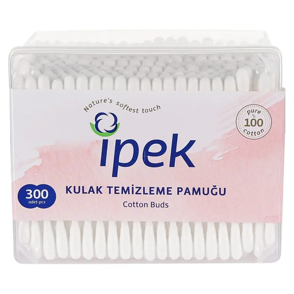 گوش پاک کن ایپک ipek KULAK TEMIZLEME PAMUCU بسته 300 عددی - ارس شاین