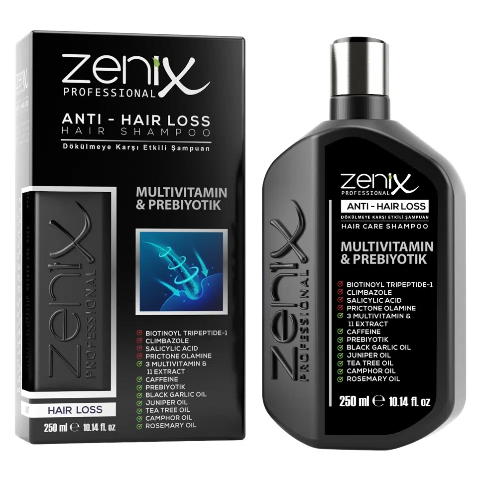 شامپو مو تخصصی ضد ریزش زنیکس zenix anti hairloss hair shampoo حجم 250 میلی لیتر - ارس شاین