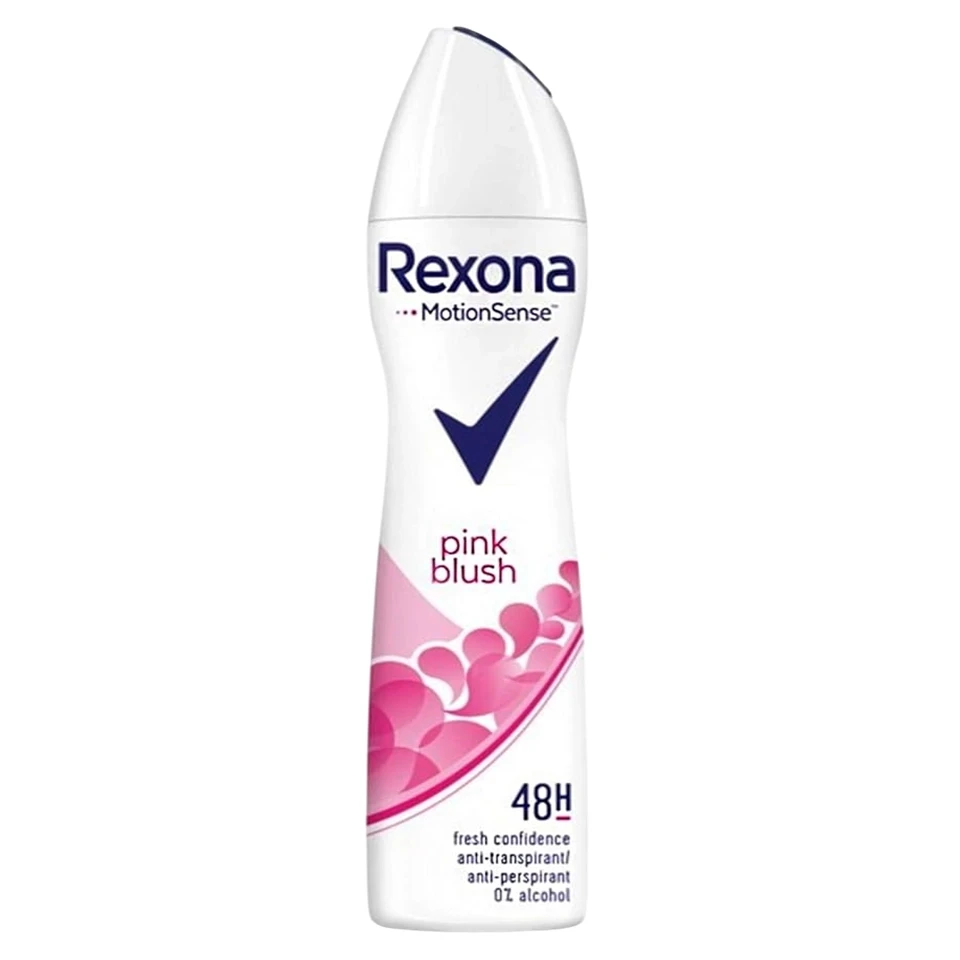 اسپری ضد تعریق 48 ساعته زنانه رکسونا ایتالیا رایحه صورتی ملایم Rexona pink blush حجم 200 میلی لیتر - ارس شاین