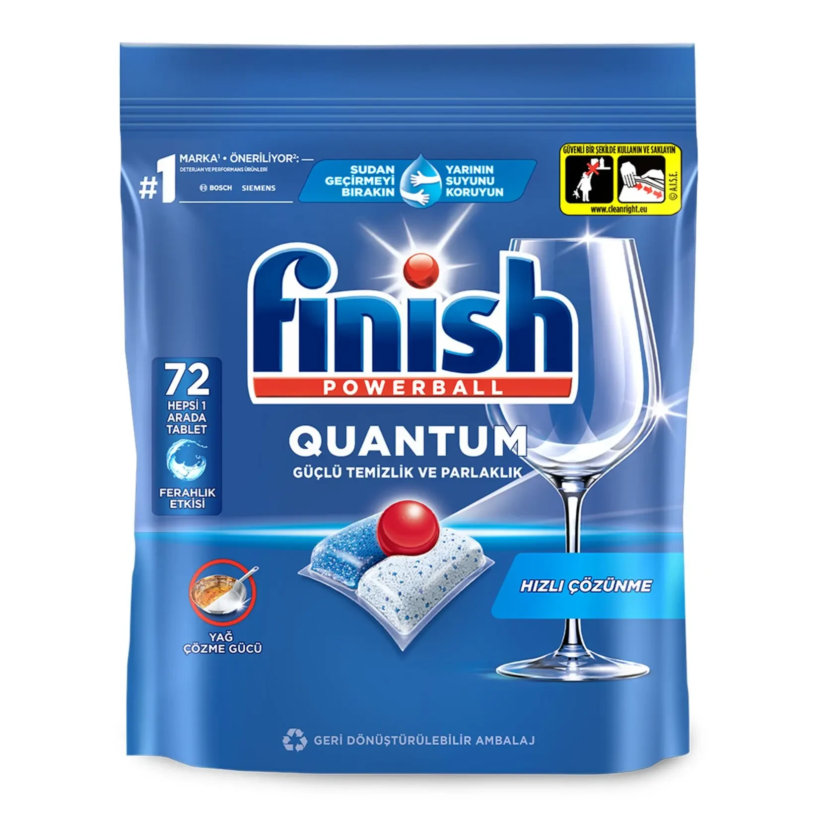 قرص ماشین ظرفشویی فینیش کوانتوم finish QUANTUM بسته 72 عددی - ارس شاین