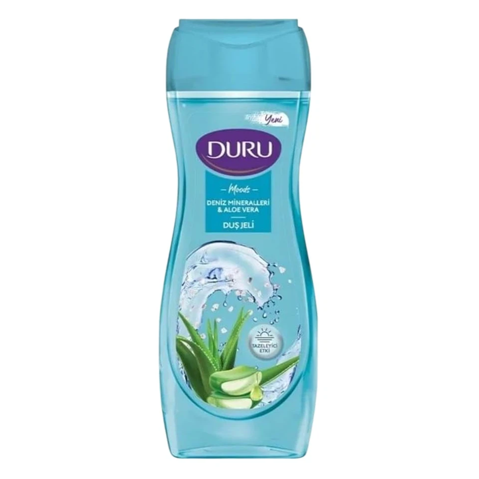شامپو بدن دورو رایحه آلوئه ورا و مواد معدنی دریا DURU DUŞ JELİ حجم 450 میلی لیتر - ارس شاین