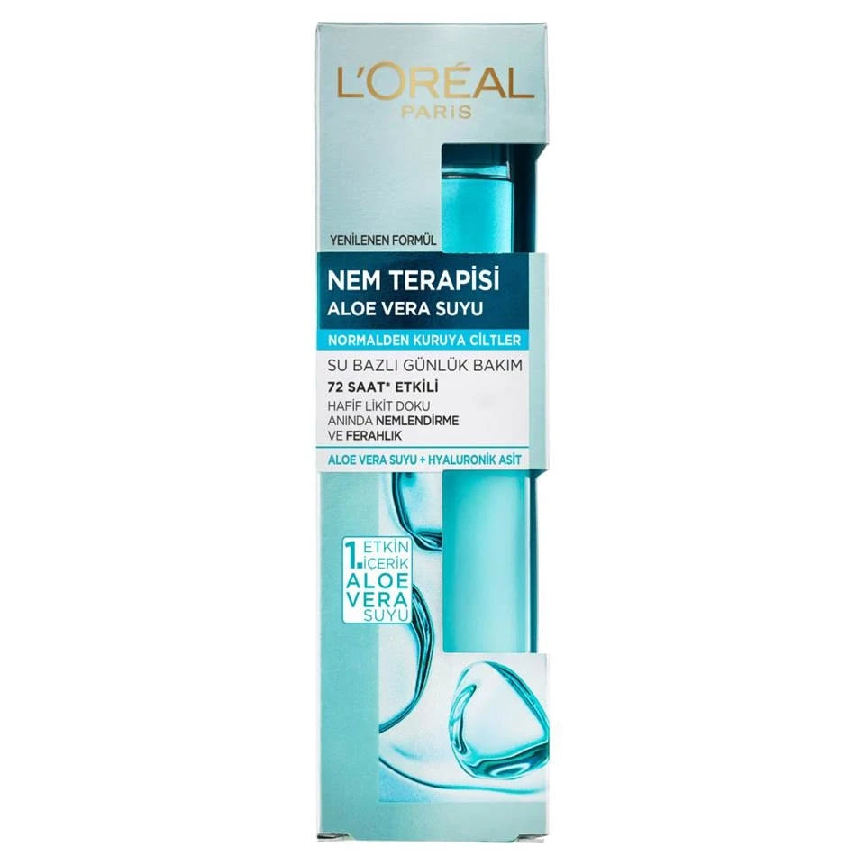 سرم آبرسان لورآل مدل آب آلوئه ورا هیدرا جنیوس مخصوص پوست های نرمال تا خشک L'OREAL Hydra Genius Aloe Water حجم 70 میلی لیتر - ارس شاین