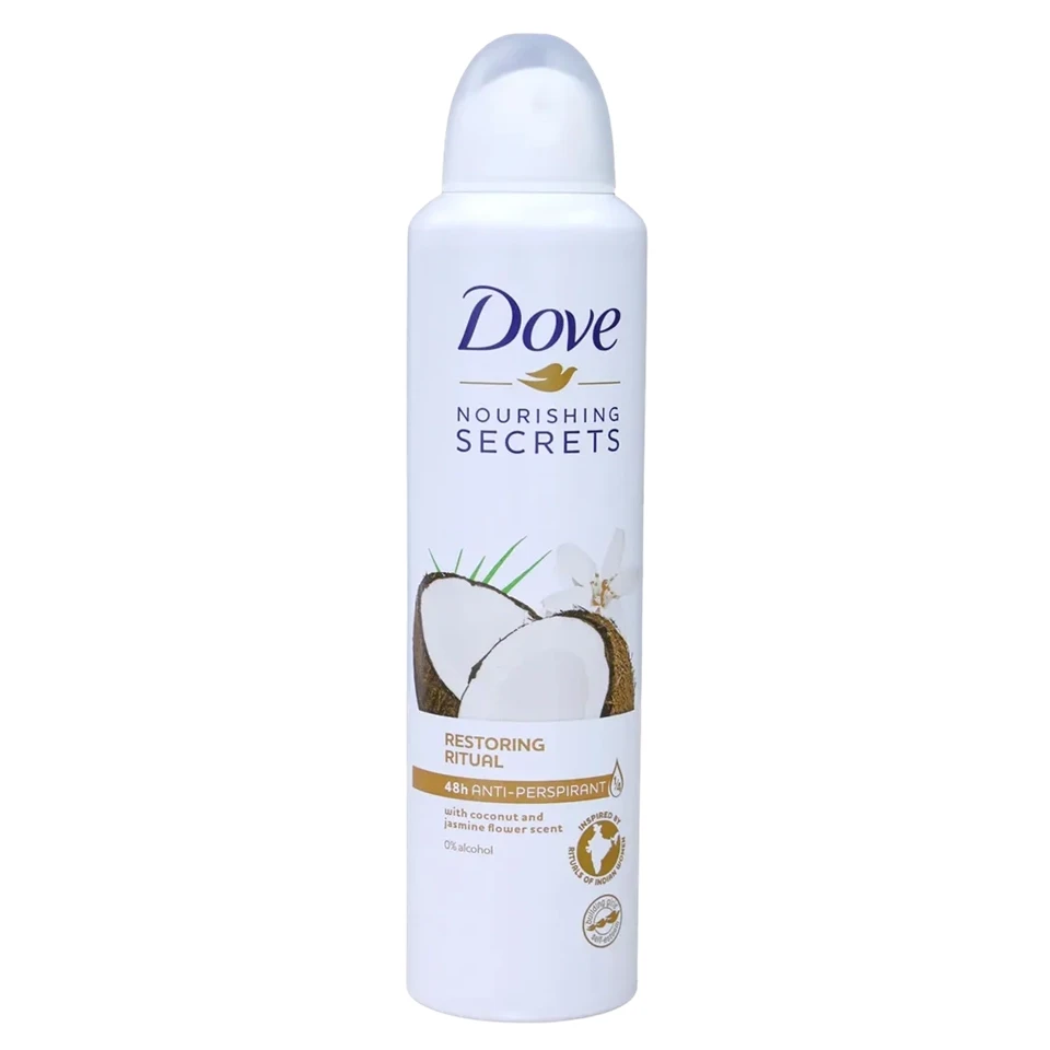اسپری ضد تعریق داو گو فرش نارگیل و یاس Dove Go Fresh Coconut &amp; Jasmine Deodorant Scent حجم 250 میلی لیتر - ارس شاین