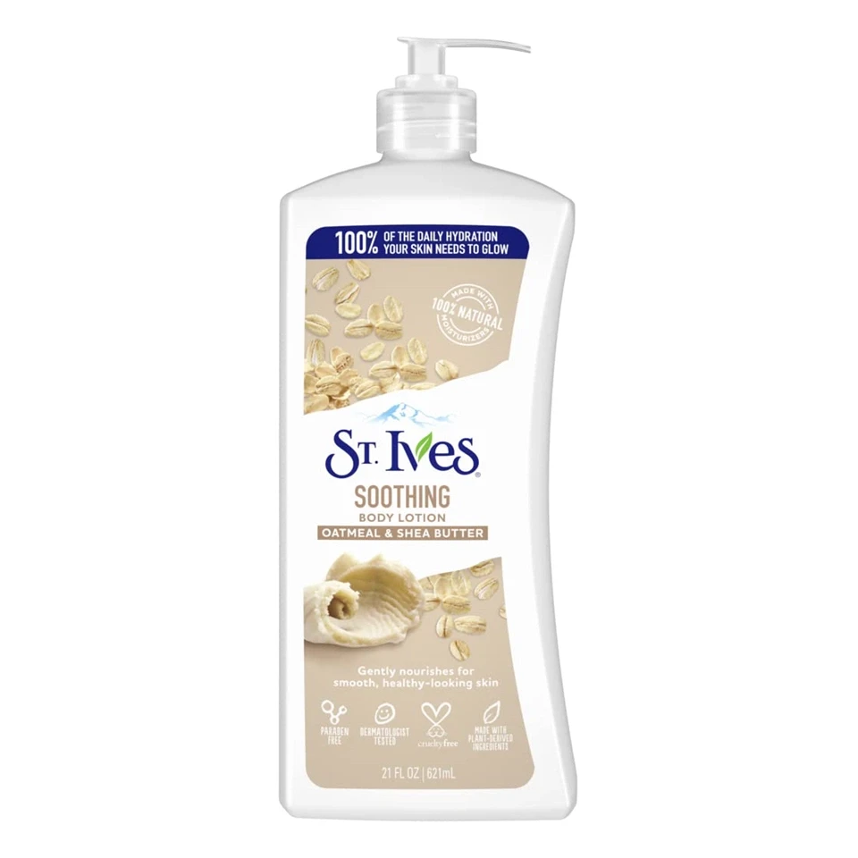 لوسین بدن جو دوسر و شی باتر سنت ایوز مدل آرامش بخش St.Ives SOOTHING BODY LOTION OATMEAL حجم 621 میلی لیتر - ارس شاین