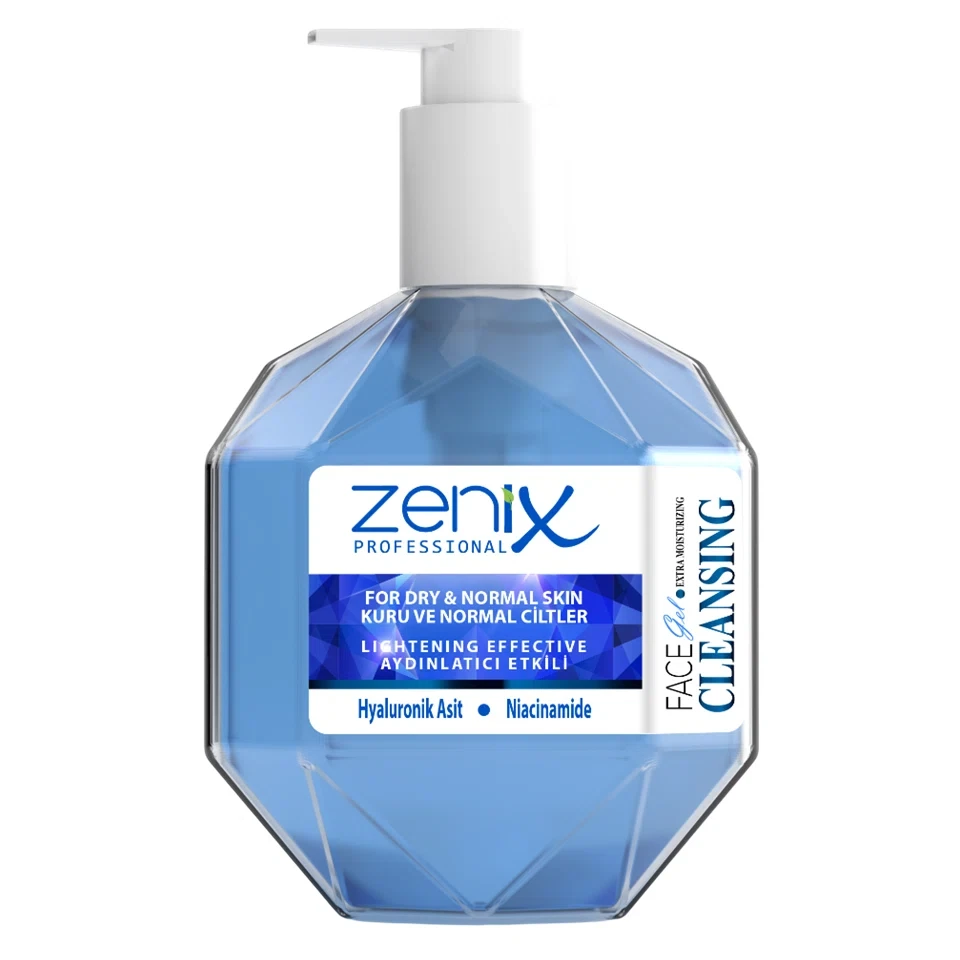 ژل شست و شوی صورت مناسب پوست های خشک و نرمال زنیکس zenix face cleaning gel for dry &amp; normal حجم 285 میلی لیتر - ارس شاین
