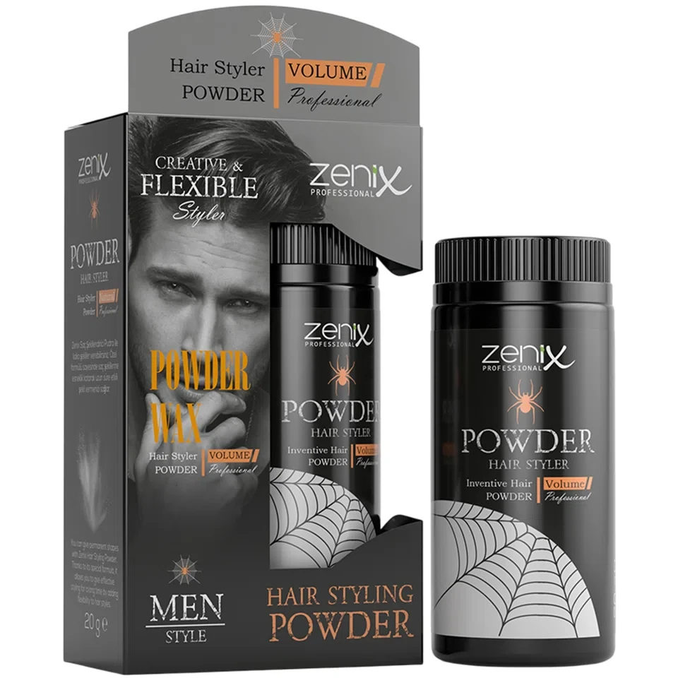 واکس پودری حالت دهنده مو سری خلاقانه زنیکس zenix men series hair style powder wax inventive وزن 20 گرم - ارس شاین