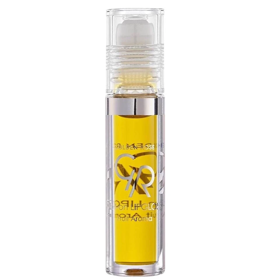 برق لب مایع گلدن رز موزی GOLDEN ROSE Fruit Roll On Lipgloss BANANA حجم 5.2 میلی لیتر - ارس شاین