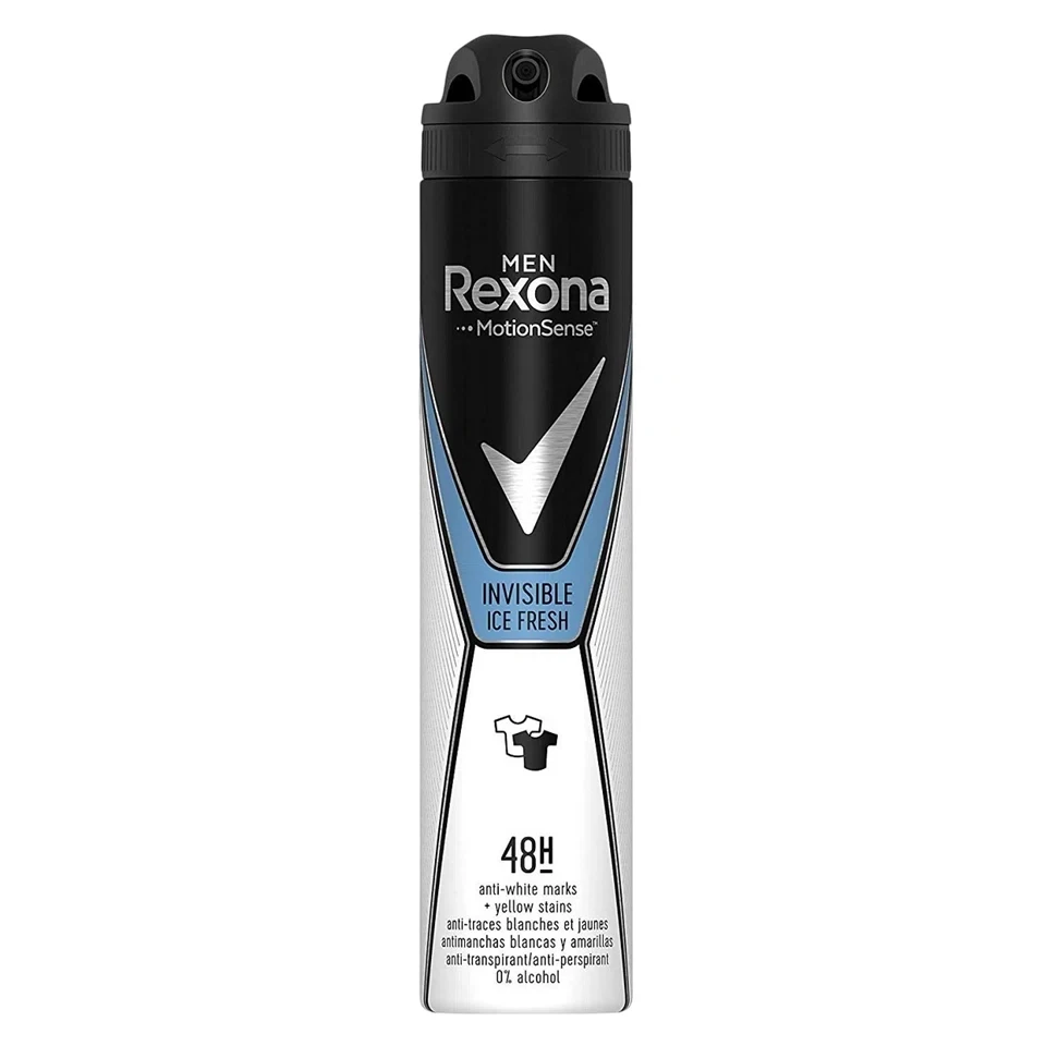 اسپری ضد تعریق 48 ساعته مردانه رکسونا ایتالیا رایحه یخ نامرئی تازه Rexona INVISIBLE ICE FRESH حجم 200 میلی لیتر - ارس شاین