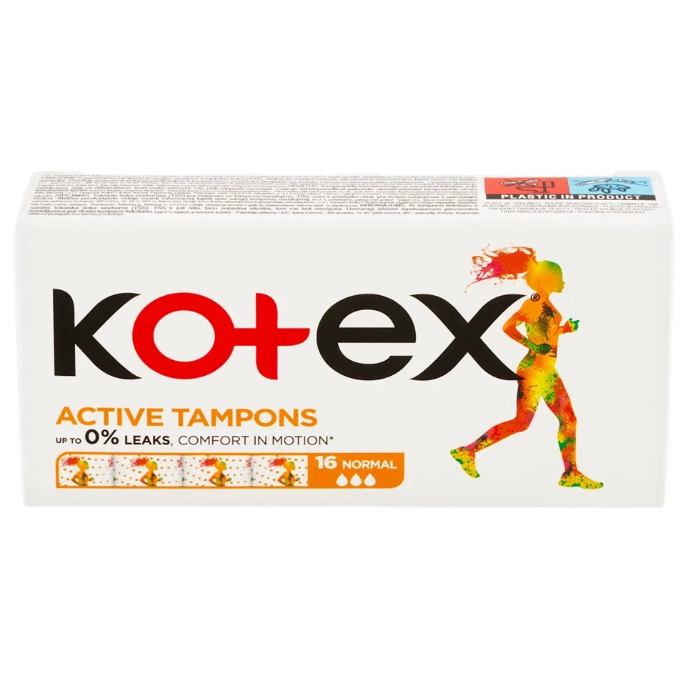 تامپون کوتکس مدل نرمال 3 قطره Kotex Normal بسته 16 عددی - ارس شاین