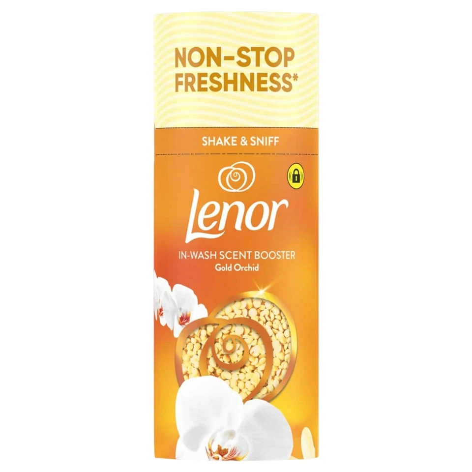 بوستر خوشبو کننده لباس لنور رایحه ارکیده طلایی Lenor IN-WASH SCENT BOOSTER وزن 155 گرم - ارس شاین