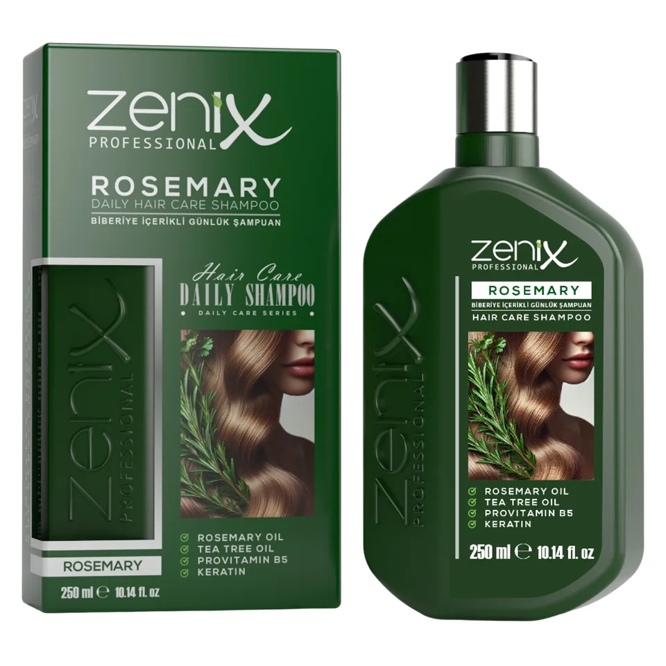 شامپو مو تخصصی رزماری زنیکس zenix rosemary hair shampoo حجم 250 میلی لیتر - ارس شاین