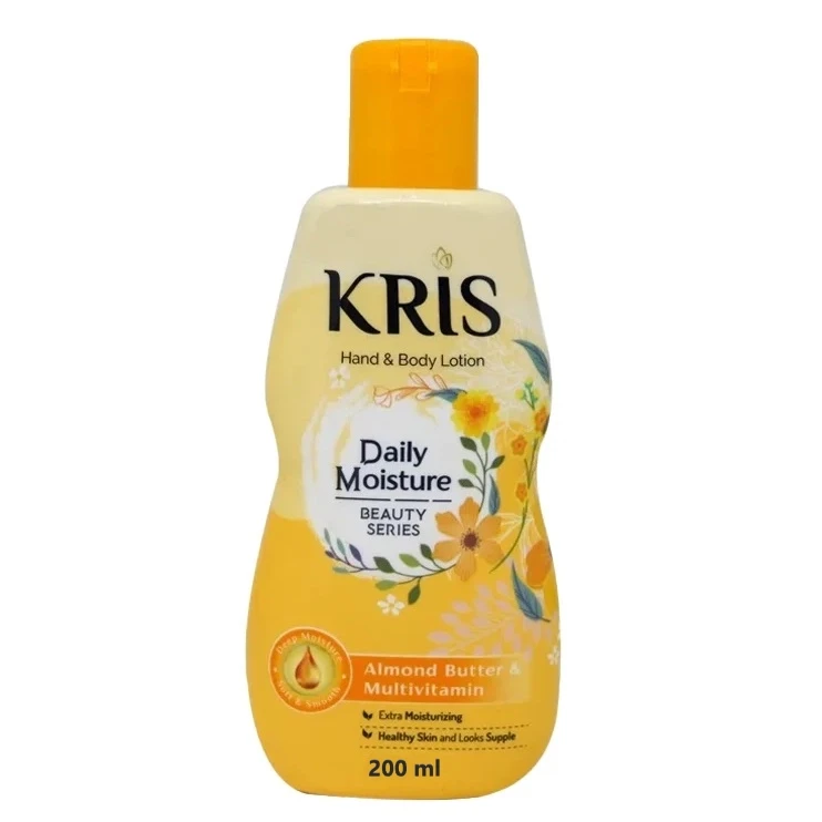 لوسین بدن روغن بادام و مولتی ویتامینه کریس مدل رطوبت روزانه KRIS Daily Moisture Almond Butter حجم 200 میلی لیتر - ارس شاین