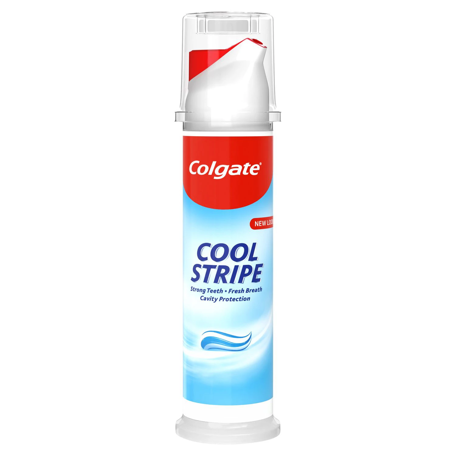 خمیر دندان پمپی کلگیت استریپ وایت Colgate Cool Stripe White Pump حجم 100 میلی لیتر - ارس شاین