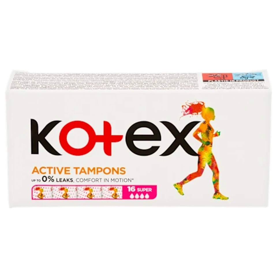 تامپون کوتکس مدل سوپر 4 قطره Kotex Super بسته 16 عددی - ارس شاین
