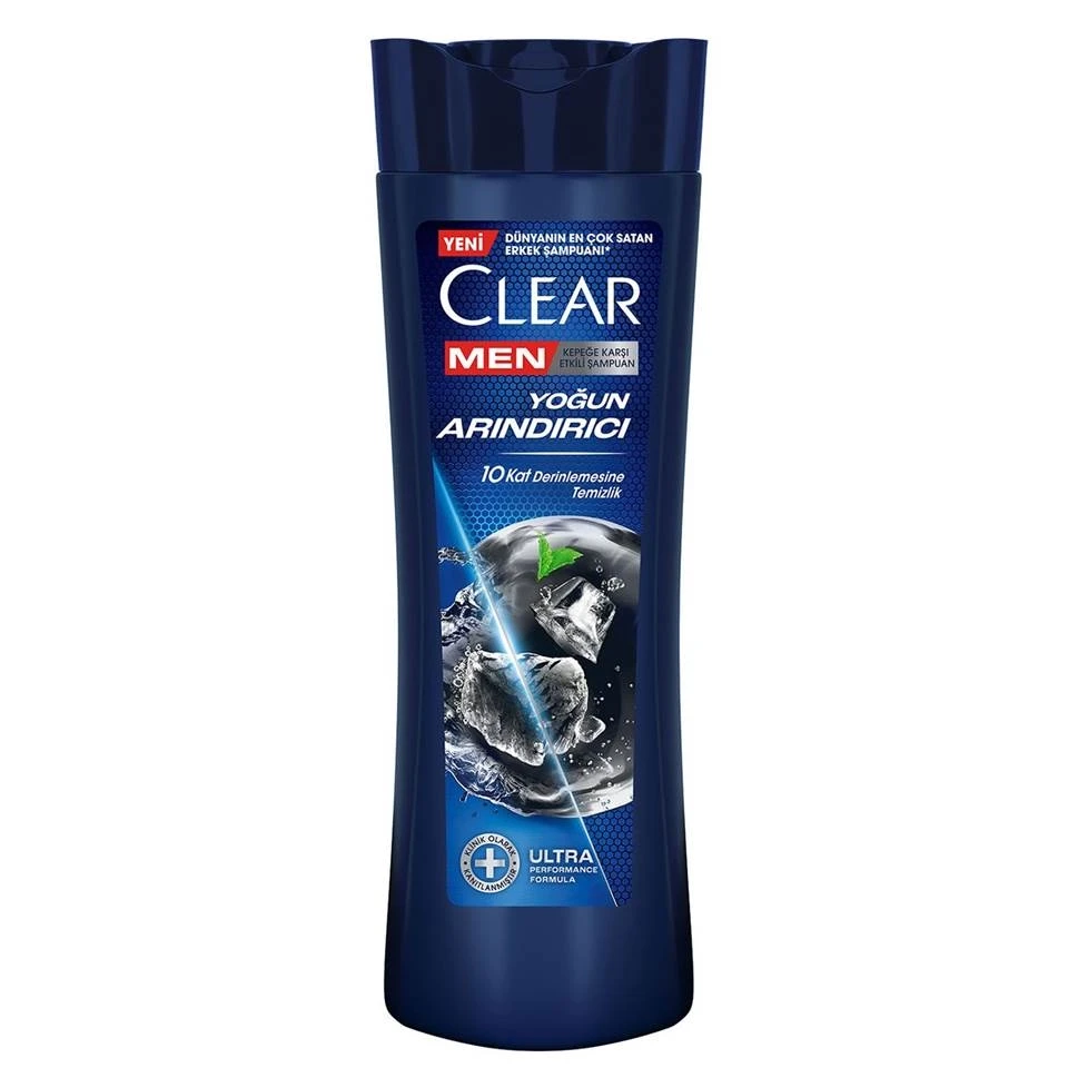 شامپو مو ضد شوره کلیر مردانه پاکسازی عمیق CLEAR MEN Yoğun Arındırıcı حجم 350 میلی لیتر - ارس شاین