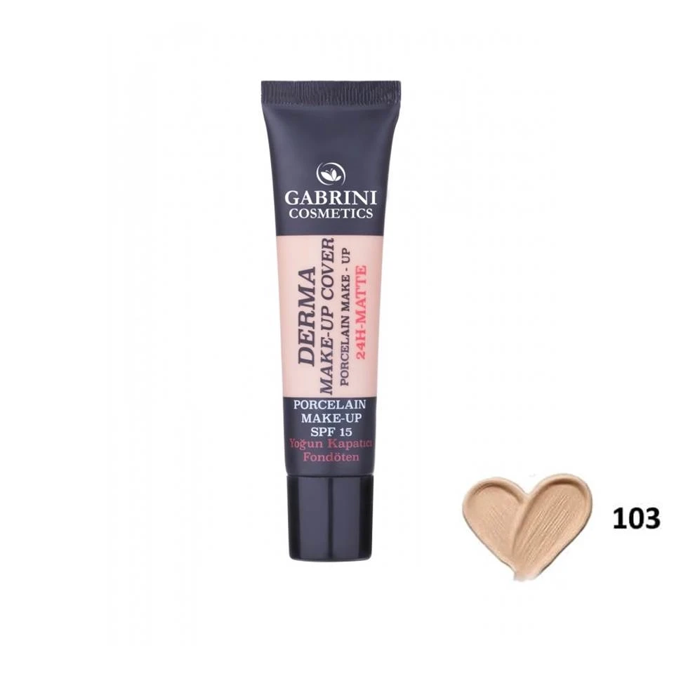 کرم پودر مات گابرینی درما GABRINI شماره 103 حجم 40 میلی لیتر - ارس شاین