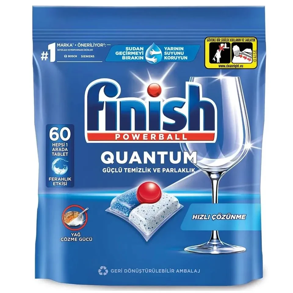 قرص ماشین ظرفشویی فینیش کوانتوم finish QUANTUM بسته 60 عددی - ارس شاین