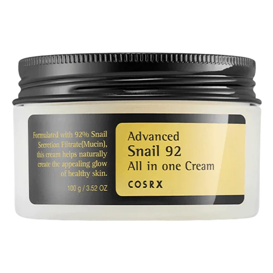 کرم آبرسان و مرطوب کننده چند منظوره کاسه ای کوزارکس COSRX Advanced Snail 92 All in One Cream وزن 100 گرم - ارس شاین