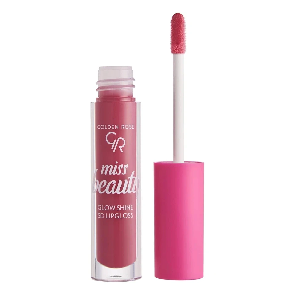 برق لب شاین سه بعدی میس بیوتی گلدن رز شماره 04 (رویای صورتی) GOLDEN ROSE miss beauty 3D LIPGLOSS - ارس شاین