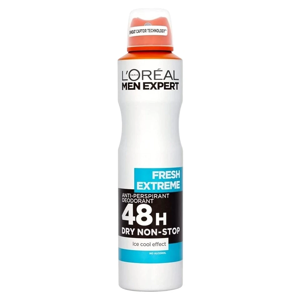 اسپری ضد تعریق مردانه لورال 48 ساعته رایحه فرش اکستریم L'OREAL FRESH EXTREME حجم 250 میلی لیتر - ارس شاین