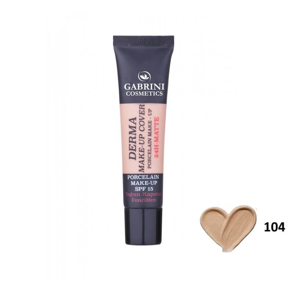 کرم پودر مات گابرینی درما GABRINI شماره 104 حجم 40 میلی لیتر - ارس شاین