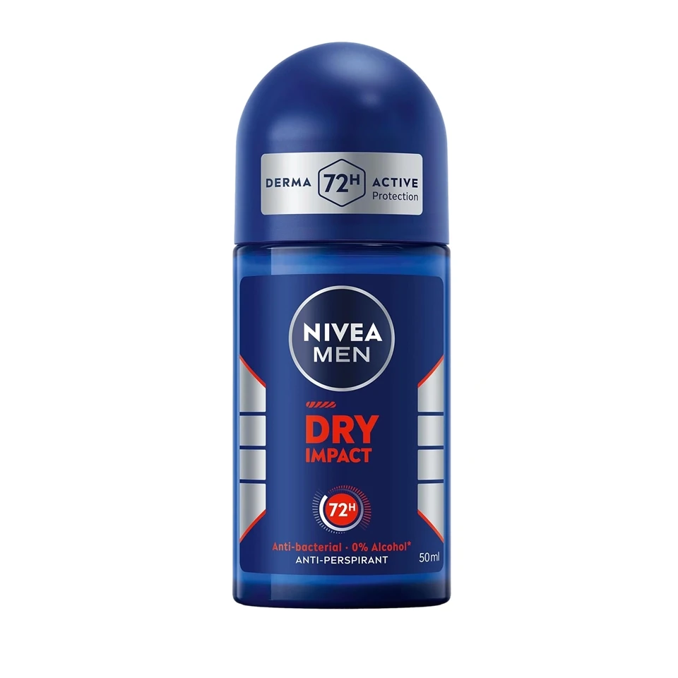 مام رولی مردانه نیوآ رایحه ضربه خشک NIVEA dry impact حجم 50 میلی لیتر - ارس شاین