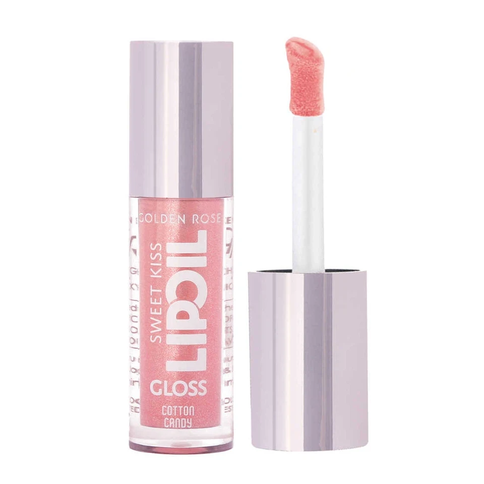 لیپ گلس روغنی گلدن رز شماره 01 (پشمک) GOLDEN ROSE SWEET KISS LIPOIL - ارس شاین